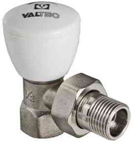 Клапан ручной для радиатора УГЛОВОЙ  1/2"  VALTEC  VT.007.N.04