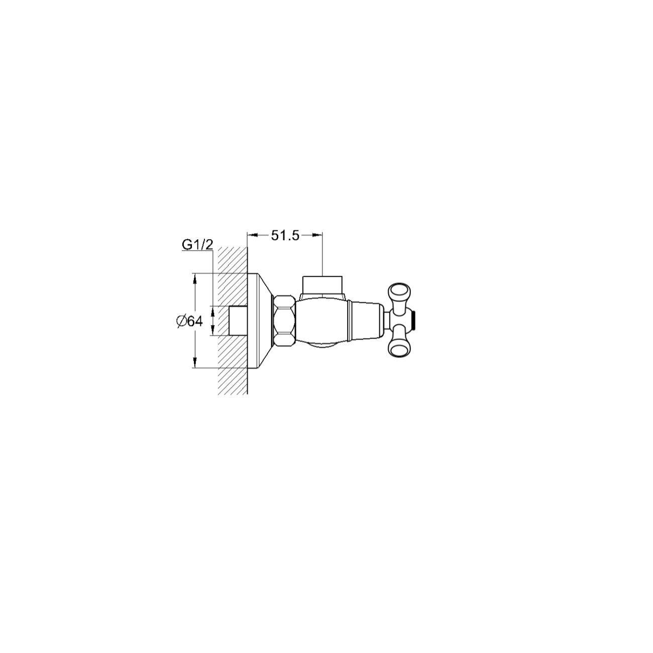 Смеситель для ванны G-Lauf QTZ5-A827 двуручковый