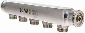 Коллектор НЕРЖ. под евроконус VALTEC 1"х3/4"х10 вых. ЕК VTc.505.SS.060510