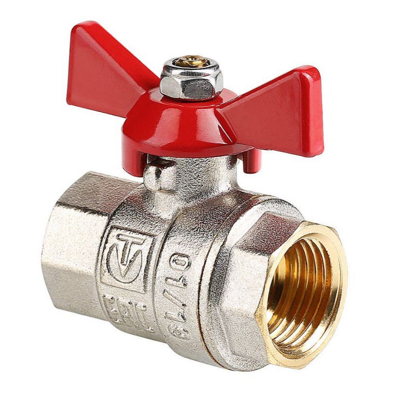 КРАН  шар.   1/2''  ВР-ВР БАБОЧКА VALTEC VT.217.N.04
