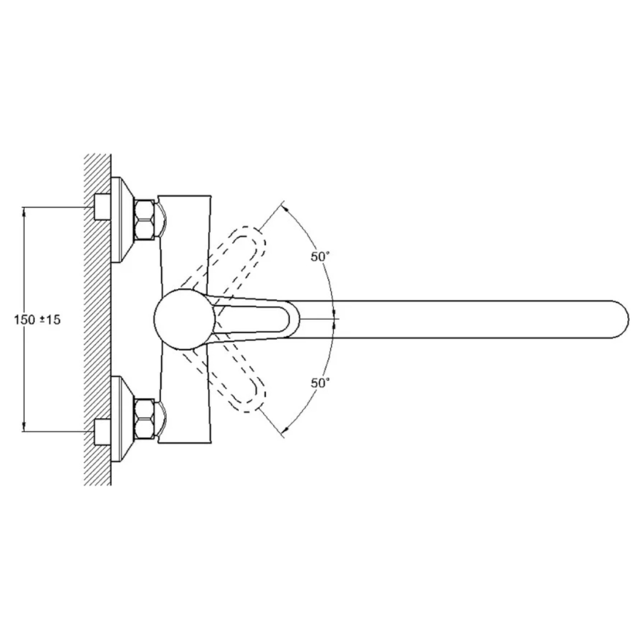Смеситель для ванны G-Lauf NUD6-A045