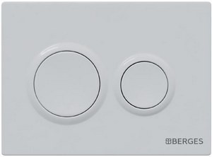 Кнопка BERGES для инсталляции NOVUM O1 белая   040061