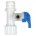 НВ Кран шар, присоединительный комплект 1/2" (Х105)    пластик